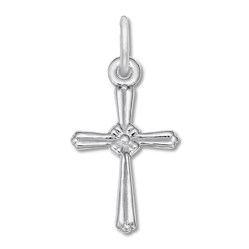 Rembrandt Cross Charm, Sterling Silver