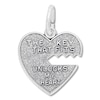 Thumbnail Image 1 of Heart & Key Charm Sterling Silver