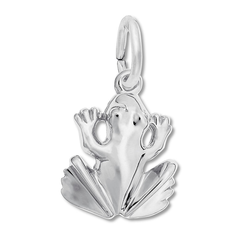 Main Image 1 of Frog Charm Sterling Silver