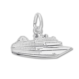 Cruise Ship Charm Sterling Silver