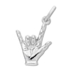 Thumbnail Image 1 of I Love You Sign Language Charm Sterling Silver