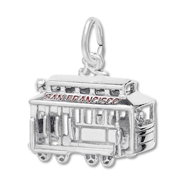 San Francisco Cable Car Sterling Silver Charm