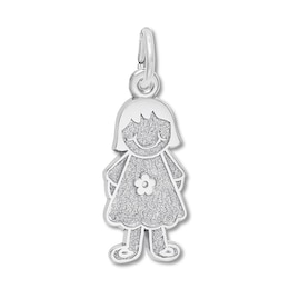 Girl Charm Sterling Silver