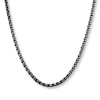 Thumbnail Image 0 of Solid Wheat Chain Necklace 3mm Black Ion-Plated Stainless Steel 24"