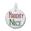 Thumbnail Image 1 of Naughty or Nice Charm Sterling Silver