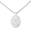 Thumbnail Image 1 of Oval Locket Necklace Sterling Silver