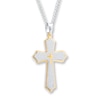 Thumbnail Image 4 of Men's Cross Necklace Lord's Prayer Stainless Steel