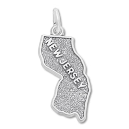 New Jersey Charm Sterling Silver