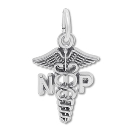 Nurse Practitioner Charm Sterling Silver