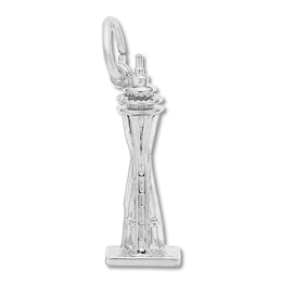 Seattle Space Needle Charm Sterling Silver