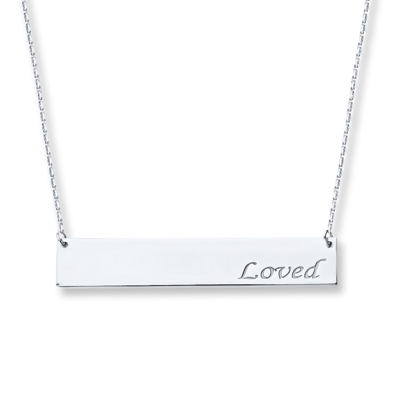 Main Image 1 of Loved Necklace Sterling Silver