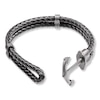 Thumbnail Image 2 of Men's Anchor Bracelet Leather & Stainless Steel 8.5&quot;