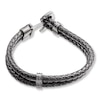 Thumbnail Image 4 of Men's Anchor Bracelet Leather & Stainless Steel 8.5&quot;