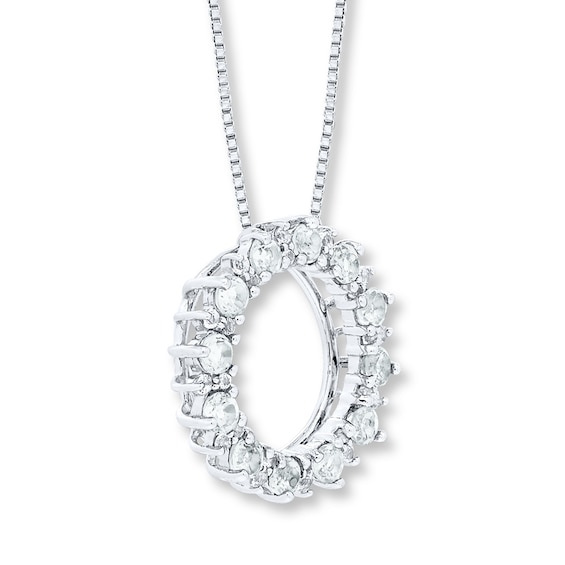 White Topaz Necklace Sterling Silver | Womens Necklaces | Necklaces | Kay