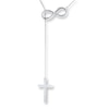 Thumbnail Image 1 of Infinity Cross Necklace Sterling Silver