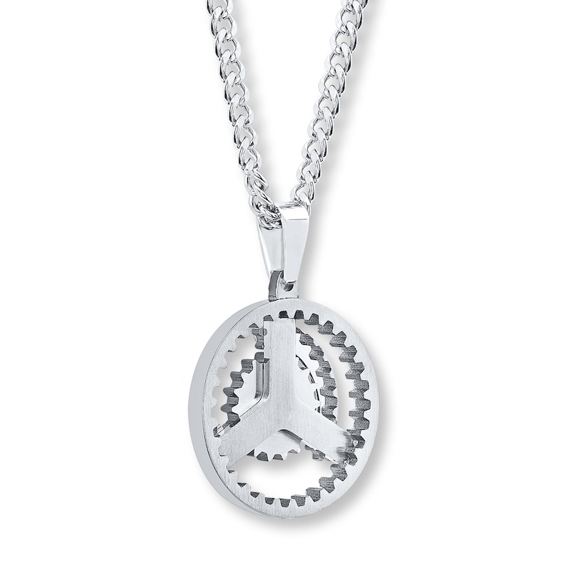 Main Image 4 of Men's Gear Necklace Stainless Steel