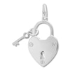 Thumbnail Image 0 of Heart Lock & Key Charm Sterling Silver