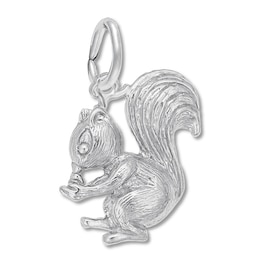 Squirrel Charm Sterling Silver