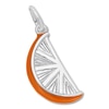 Thumbnail Image 1 of Orange Slice Charm Orange Enamel Sterling Silver