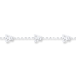 Butterfly Anklet Sterling Silver 9&quot;