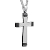 Thumbnail Image 2 of Men's Lord's Prayer Cross Necklace Stainless Steel 24&quot;