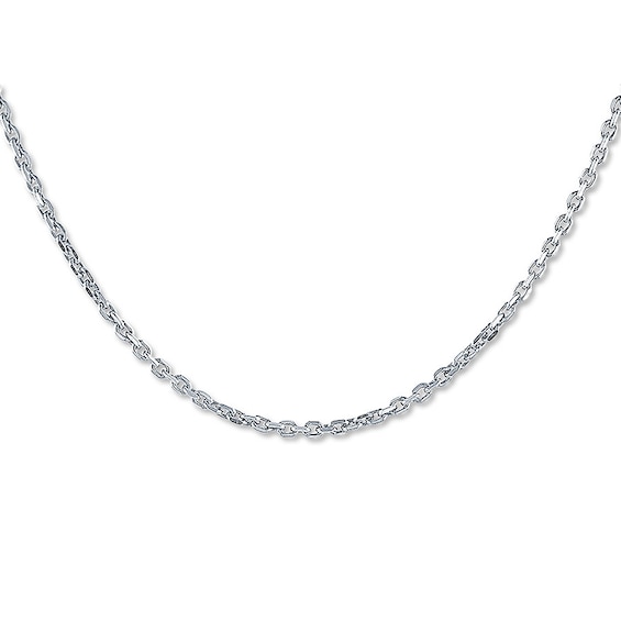 Solid Cable Chain Sterling Silver 24"