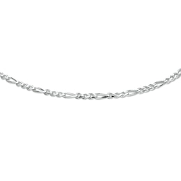 Solid Figaro Necklace Sterling Silver  20&quot;