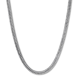 Link Chain Necklace Solid Stainless Steel & Black Ion-Plating 24&quot;