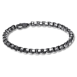 Stainless steel bracelet for men rectangular chain - JoyElly