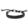 Thumbnail Image 0 of Men's Leather Bracelet Stainless Steel 9.5"