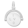 Thumbnail Image 1 of I Love You Spinner Charm Sterling Silver