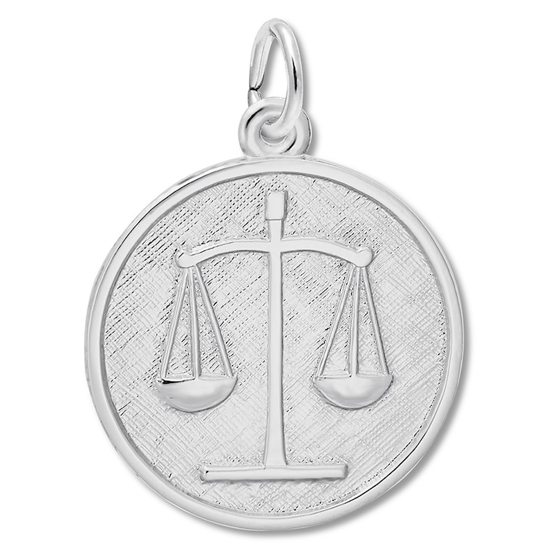 Main Image 1 of Scales of Justice Charm Sterling Silver