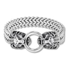 Thumbnail Image 1 of Men's Franco Chain & Lion Head Bracelet Stainless Steel 9&quot;