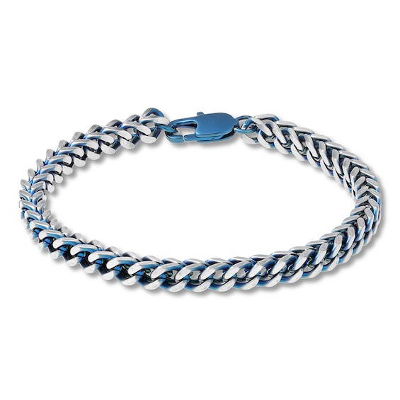 Men's Foxtail Chain Bracelet Stainless Steel 8.5" Length | Kay