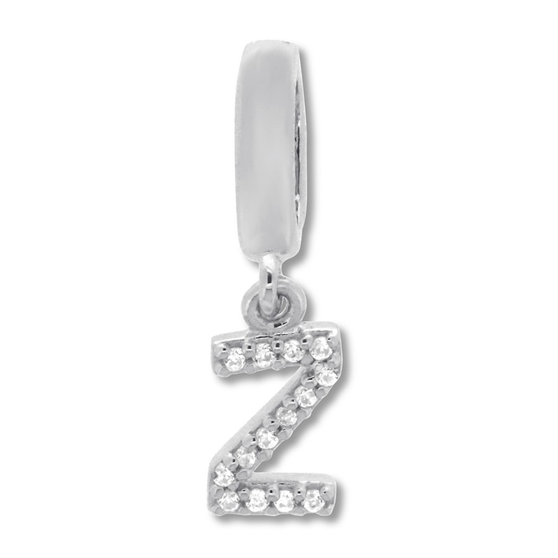 True Definition Letter Z Initial Charm 1 Ct Tw Diamonds Sterling Silver Kay