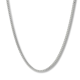 Solid Box Chain Necklace 2mm Stainless Steel 18&quot;