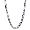 Thumbnail Image 1 of Solid Foxtail Chain Necklace 5mm Stainless Steel & Blue Ion-Plating 24&quot;