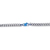 Thumbnail Image 2 of Solid Foxtail Chain Necklace 5mm Stainless Steel & Blue Ion-Plating 24&quot;