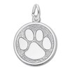 Thumbnail Image 1 of Paw Print Charm Sterling Silver