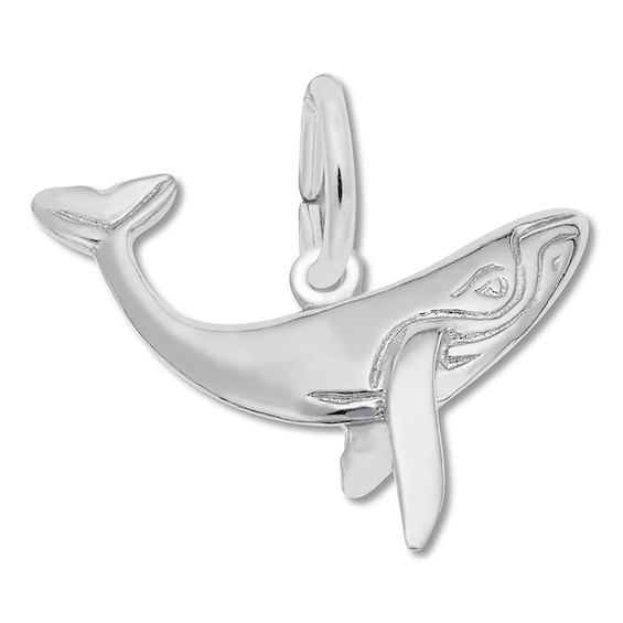 Whale Charm Sterling Silver