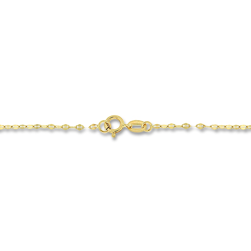 Main Image 2 of Circle Cross Necklace 10K Yellow Gold 18&quot;