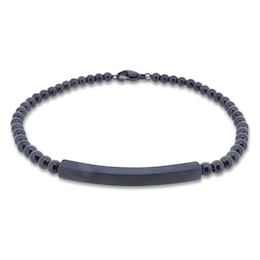 Men's Bracelet Blue Ion Plating Stainless Steel 8.25&quot;