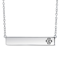 AYLLU Bar Necklace Sterling Silver 18&quot;