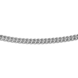 Solid Miami Cuban Link Necklace Sterling Silver 22&quot;