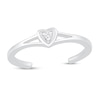 Thumbnail Image 1 of Diamond Accent Heart Toe Ring Sterling Silver