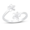 Thumbnail Image 1 of Diamond Accent Flower Toe Ring Sterling Silver