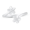 Thumbnail Image 2 of Diamond Accent Flower Toe Ring Sterling Silver