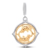 Thumbnail Image 1 of True Definition Pisces Zodiac Charm Sterling Silver/10K Yellow Gold