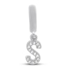 Thumbnail Image 1 of True Definition Letter S Initial Charm 1/20 ct tw Diamonds Sterling Silver