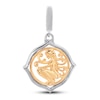 Thumbnail Image 1 of True Definition Virgo Zodiac Charm Sterling Silver/10K Yellow Gold